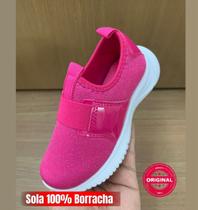 Tenis Calce Facil infantil Menina Escolar Elastico Confortavel sem cadarço Tenis Calce Facil infantil Menina Escolar Elastico Confortavel sem cadarço