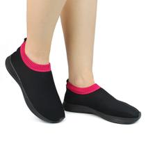 Tênis Calce Fácil Meia Feminino Caminhada Adulto Slip On Sem Cadarço Casual Shoes Kids Barato Academia