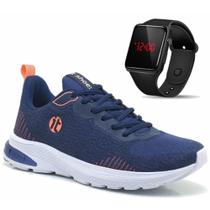 Tênis Caminhada Feminino Academia + Relógio Digital LED Tênis Caminhada Feminino Academia + Relógio Digital LED