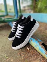 Tênis Camurça Casual Adulto Feminino Confortável Leve Estilo Modinha