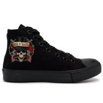 Tenis Cano Alto Banda de Rock Heavy Metal Guns N Roses