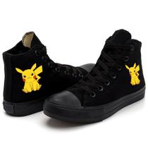 Tenis Cano Alto Botinha Casual Adulto Infantil Pokemon Pikachu - SingleStar