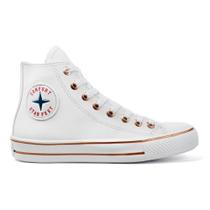 Tênis Cano Alto Chuckin Branco Feminino Star Conforto Feet Casual Estilo All