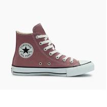 Tênis Cano Alto Converse All Star Chuck Taylor - Marrom nude/Preto/Branco
