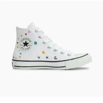 Tênis Cano Alto Converse All Star Chuck Taylor School Daze Doodle - Branco Tênis Cano Alto Converse All Star Chuck Taylor School Daze Doodle - Branco