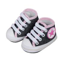 Tênis cano alto de bebê jeans star