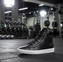 Tênis Cano Alto Feminino Botinha Fitness Detalhe Zíper Lateral Tênis Cano Alto Feminino Botinha Fitness Detalhe Zíper Lateral