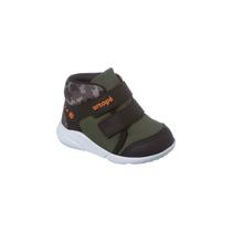 Tênis Cano Alto Infantil Masculino Ortopé Sport Baby Verde Militar