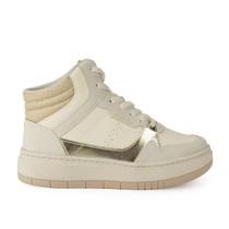 Tênis Cano Alto Infantil Menina Pink Cats V5183 Offwhite Tênis Cano Alto Infantil Menina Pink Cats V5183 Offwhite