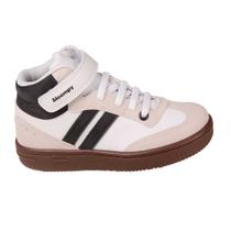 Tênis Cano Alto Infantil tiras autocolantes Menino Bloompy 3258