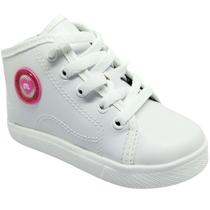 Tênis Cano Alto Molekinha Menina Casual Coração Lateral Tênis Cano Alto Molekinha Menina Casual Coração Lateral