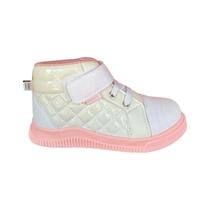 Tênis cano alto pampili infantil menina pom pom 699037