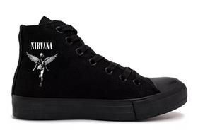 Tenis Cano Alto Roqueiro Banda de Rock Heavy Metal Nirvana In Utero