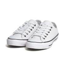 Tênis Cano baixo European Ox Couro Branco Unissex