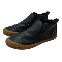 Tênis Cano Longo Couro Preto