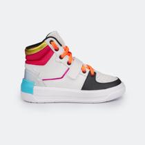 Tênis Cano Médio Pampili XP 21 Holográfico Branco/Colorido