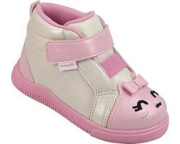 Tenis Cano Médio Para Menina Sneaker Da Pampili Coleção Bichinhos Com Modelo Anatômico Bordado 69905 Tenis Cano Médio Para Menina Sneaker Da Pampili Coleção Bichinhos Com Modelo Anatômico Bordado 69905