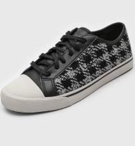 Tênis Capodarte Feminino Tweed Preto/Branco- 2358026