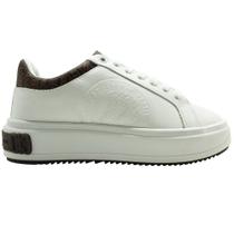 Tênis Carmim Chennai Couro Branco/Marrom Feminino