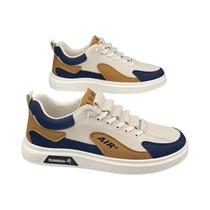 Tênis Casuais De Couro Masculinos De Corte Baixo Para Corrida, Moda Primavera Outono Tênis Casuais De Couro Masculinos De Corte Baixo Para Corrida, Moda Primavera Outono