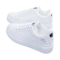 Tênis Casuais Femininos Brancos De Couro PU Bordados Com Flores Respiráveis E Cadarço Moda 2025 Tênis Casuais Femininos Brancos De Couro PU Bordados Com Flores Respiráveis E Cadarço Moda 2025