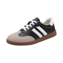 Tênis Casuais Femininos Confortáveis Em Preto E Branco, Estilo Fashion, Vulcanizados Para Caminhada Tênis Casuais Femininos Confortáveis Em Preto E Branco, Estilo Fashion, Vulcanizados Para Caminhada