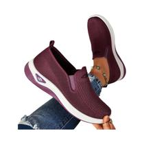 Tênis Casuais Femininos De Cor Sólida, Sapatos Planos Fashion Para Meninas