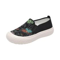 Tênis Casuais Femininos De Plataforma Com Bico Redondo Primavera 2024 Design De Borboleta Sapatos Tênis Casuais Femininos De Plataforma Com Bico Redondo Primavera 2024 Design De Borboleta Sapatos