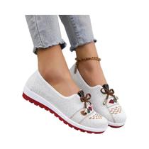 Tênis Casuais Femininos De Verão Em Malha Respirável, Sapatos Vulcanizados