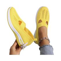 Tênis Casuais Femininos De Verão Em Malha Respirável, Sapatos Vulcanizados