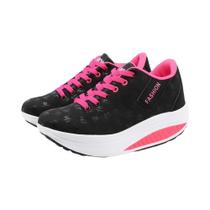Tênis Casuais Respiráveis Para Mulheres, Confortáveis, Com Salto Wedge E Sola Grossa, Sneakers Com