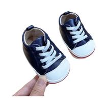 Tênis Casuais Unissex Para Bebês Primeiros Passos Em Cores Sólidas 0-18 Meses