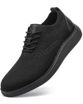 Tênis casuais VILOCY para homens Oxfords All Black