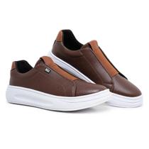 Tênis Casual Academia Urbano Sneaker Masculino Estiloso Cafe
