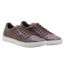 Tênis Casual Augusto Masculino em Couro - conforto