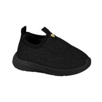 Tênis Casual Bebê Molekinha Slip On Preto