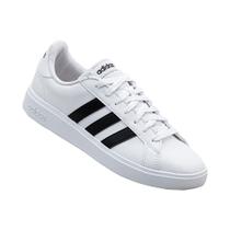 Tênis Casual Branco e Preto Grand Court Base II Adidas Tênis Casual Branco e Preto Grand Court Base II Adidas
