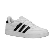 Tênis Casual Branco e Preto Kids Breaknet Adidas