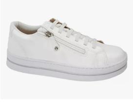 Tênis Casual Branco feminino Dalla Vecchia tamanho especial calce fácil 20280518 Tênis Casual Branco feminino Dalla Vecchia tamanho especial calce fácil 20280518