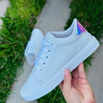 Tenis Casual Branco Feminino Sapatenis Basico Confortável Oferta Tenis Casual Branco Feminino Sapatenis Basico Confortável Oferta