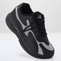 Tênis Casual Branco Preto Masculino Feminino Unissex Leve Confortável Caminhada Academia Dia a Dia