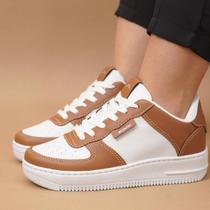 Tênis Casual Branco Unissex Feminino Casual 34 Ao 43 Envio Imediato