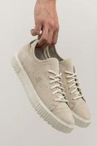 Tênis Casual Camurça Conforto Premium Polo Wear Off White
