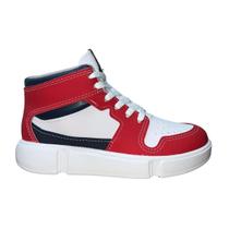 Tênis Casual Cano Médio Infantil Menino Molekinho 2838.114 Branco