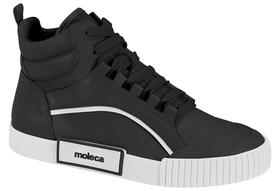 Tênis Casual Cano Médio Moleca 5740.205 Femino-Preto