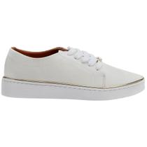 Tênis Casual Clássico Feminino Cadarço Vizzano 1214.105.7286 Borda Dourada Tênis Casual Clássico Feminino Cadarço Vizzano 1214.105.7286 Borda Dourada