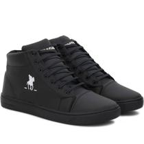 Tênis Casual Com Cano Médio Sola Reta Polo Plus Fechamento De Cadarço