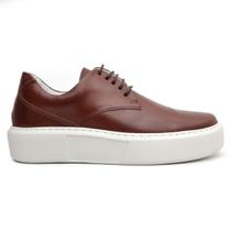 Tênis Casual Confort Masculino Sola Alta Couro de Luxo Tênis Casual Confort Masculino Sola Alta Couro de Luxo