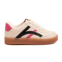 Tênis Casual Dia a Dia Molekinha Branco Off e Preto Menina Tênis Casual Dia a Dia Molekinha Branco Off e Preto Menina