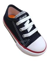 Tênis Casual Diversão Baby Canvas Low Infantil Multicores - Ref DI0593